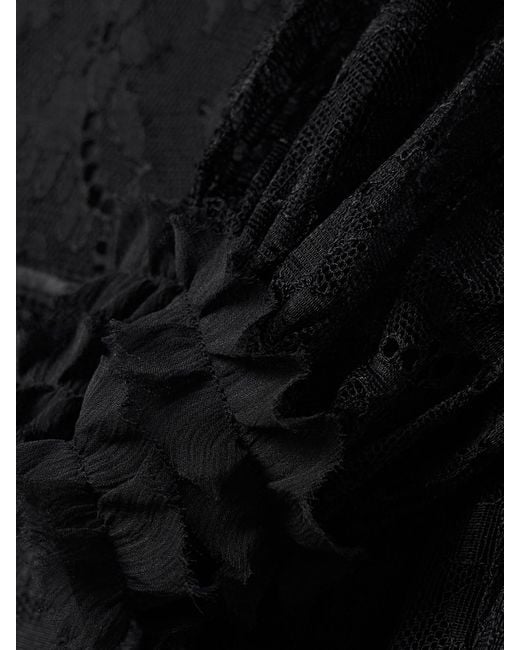 Ulla Johnson Black Josephine Chantilly Lace Gown