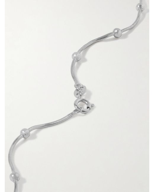 Loren Stewart White Clyde Sterling Necklace