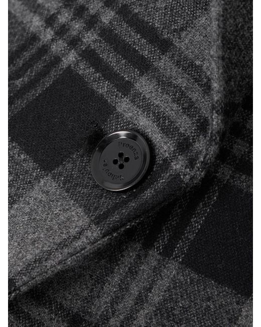 Proenza Schouler Black Daria Blazer Aus Karierter Wolle