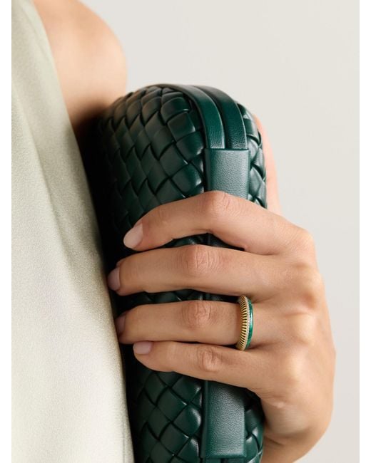 L'Atelier Nawbar Green Bombay Ray 18-Karat, Malachite And Diamond Ring