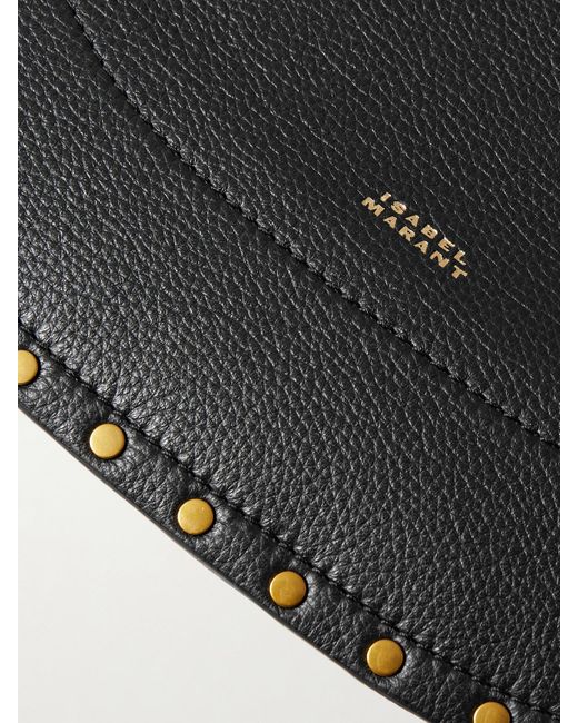 Isabel Marant Black Oskan Studded Leather Tote