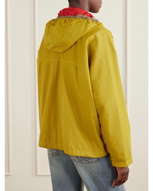 Loewe Yellow Layered Hooded Shell Jacket