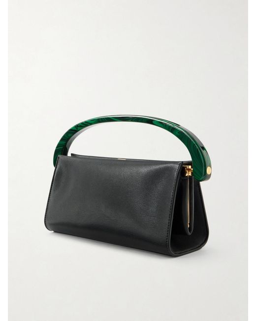 Dries Van Noten Black Leather Shoulder Bag