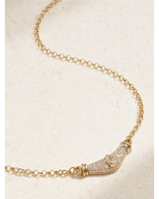 L'Atelier Nawbar Natural Karma 18-Karat Diamond Necklace