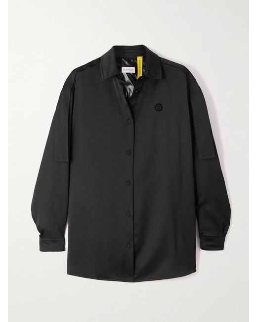 Moncler Genius Black Edward Enninful Satin Shirt