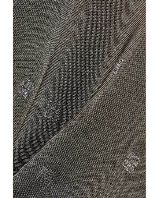 Givenchy Gray 4G Minikleid Aus Jacquard-Strick Mit Stretch-Anteil