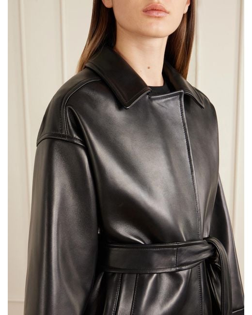 Khaite Black Alder Leather Jacket