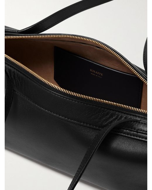 Khaite Black Simona Leather Shoulder Bag