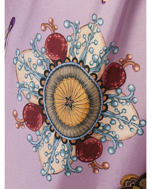LaDoubleJ Pink Icon Palazzo Hose Mit Weitem Bein Aus Bedrucktem Seiden-Twill