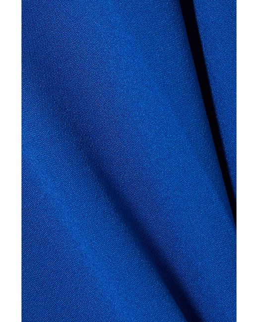 Safiyaa Blue Alexa Stretch-Crepe Flared Pants