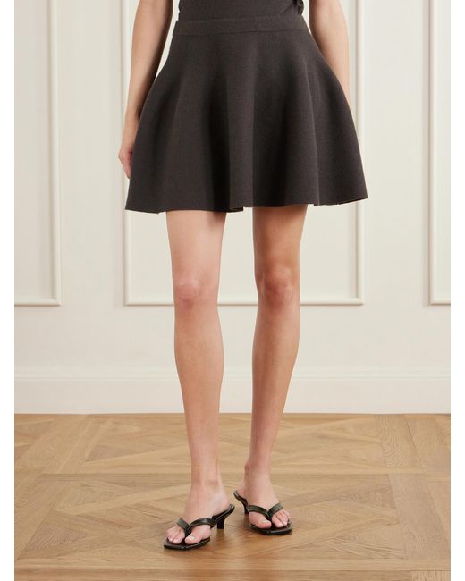 Lisa Yang Black Wren Cashmere Knit Mini Skirt