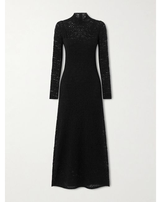 Gabriela Hearst Black Anya Wool And Cashmere-Blend Maxi Dress