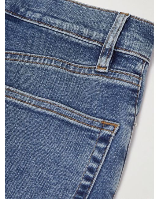 FRAME Blue Le Slim Palazzo High-Rise Wide-Leg Jeans