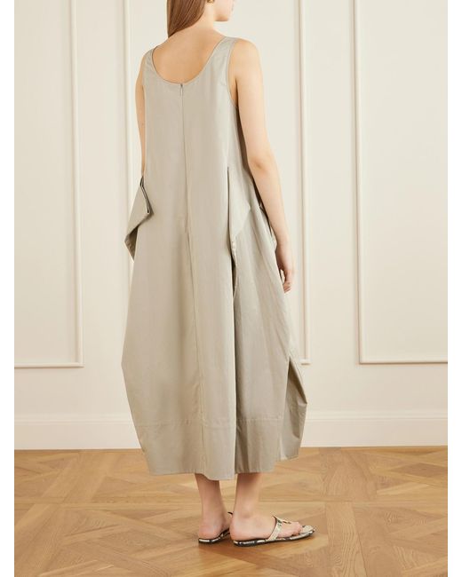 Tibi Natural Cotton-Poplin Midi Dress