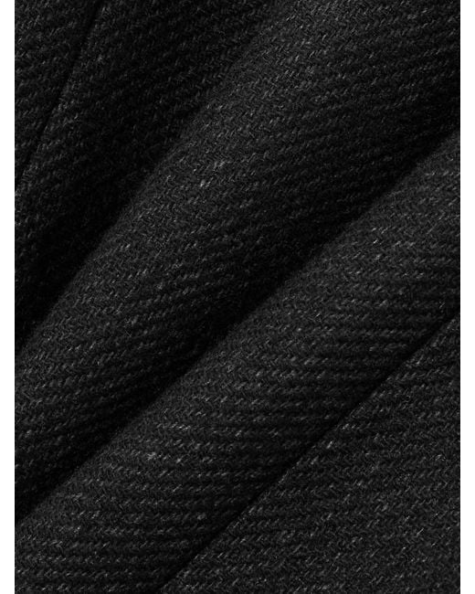 Self-Portrait Black Wool-Blend Mini Dress