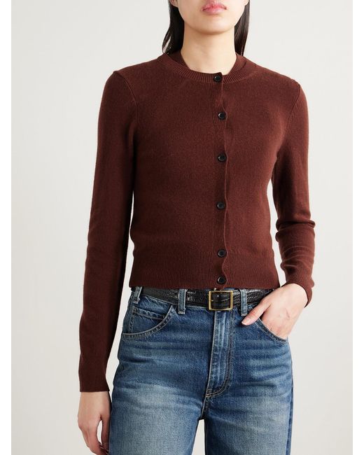 Nili Lotan Purple March Cashmere Cardigan