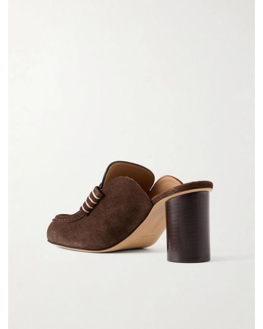 J.W. Anderson Brown Suede Mule Pumps