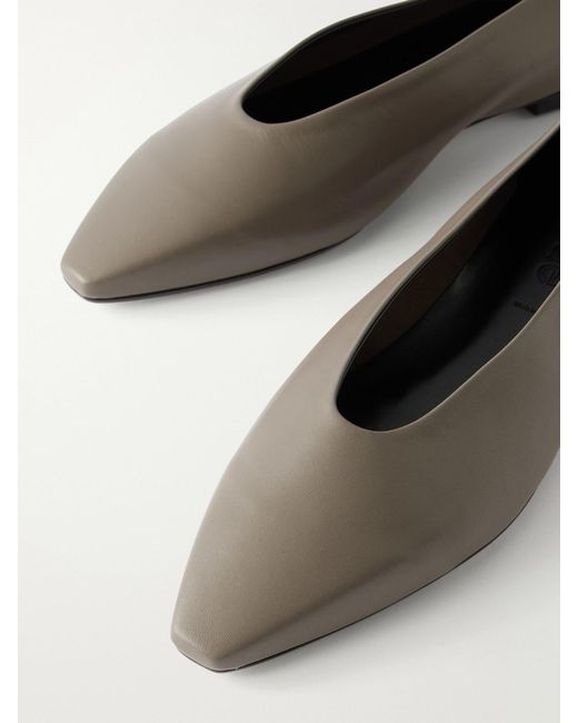 Aeyde Natural Betty Leather Ballet Flats