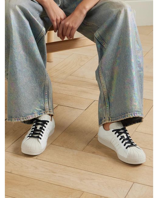 Baskets En Cuir À Finitions En Caoutchouc Superstar X Y-3 Adidas Originals en coloris Metallic