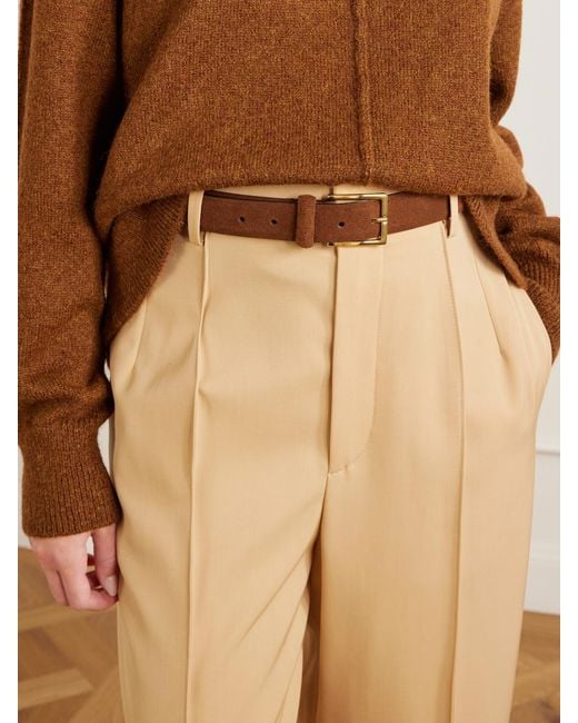 Andersons Brown Suede Belt