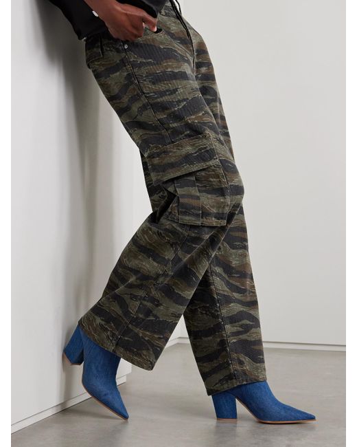 Gianvito Rossi Blue Keinna 65 Denim Ankle Boots
