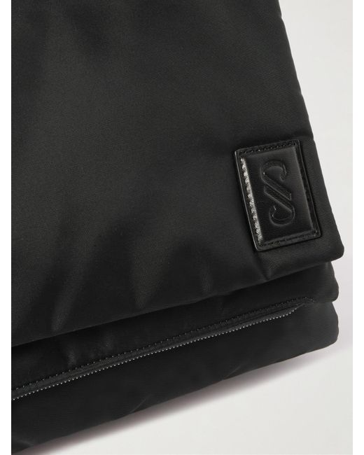 Proenza Schouler Black City Padded Leather-Trimmed Shell Shoulder Bag