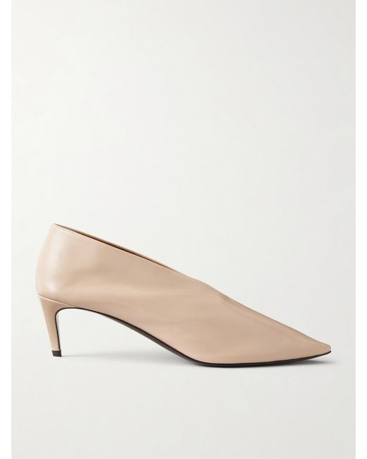 Khaite Natural Miriam Leather Pumps
