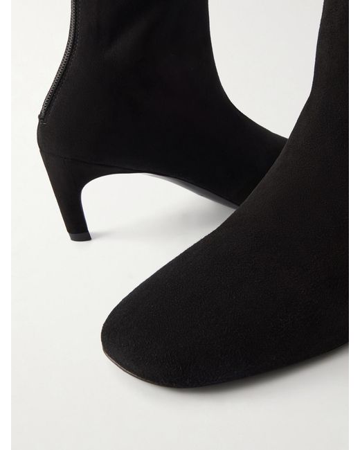 Totême  Black 55 Suede Ankle Boots
