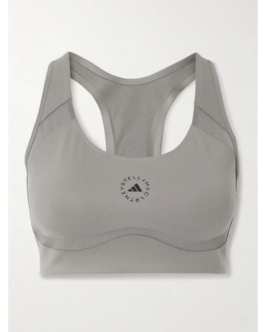 Adidas By Stella McCartney Gray Truepurpose Sport-Bh