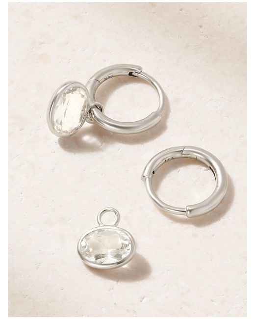 BY PARIAH Natural Orbit 14-Karat Recycled Topaz Earrings