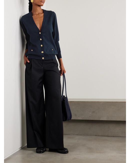 Blazé Milano Blue Highland Cardigan Aus Einer Woll-Kaschmirmischung