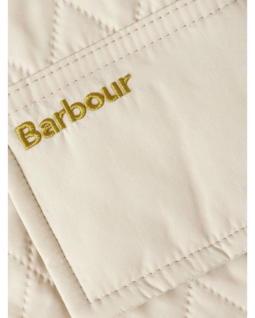 Barbour Natural Kirby Cotton Corduroy-Trimmed Quilted Shell Jacket