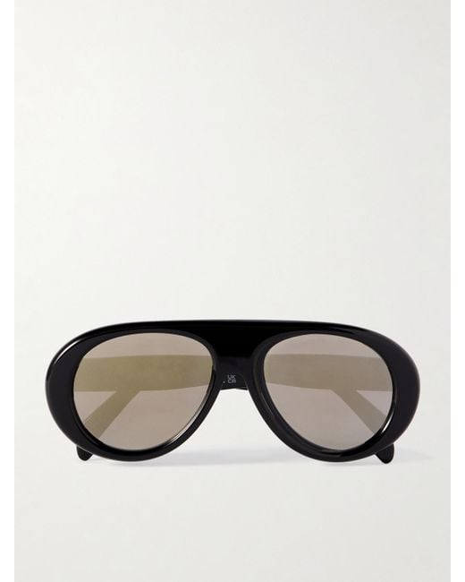 Céline Black Aviator-Style Acetate Sunglasses