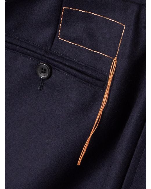 Fortela Blue Wool Pants