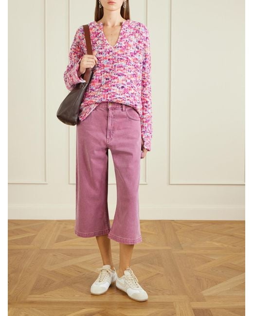 Sanderlak Pink Wool-Blend Sweater