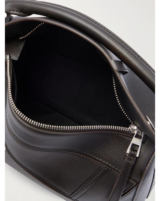 Loewe Black Puzzle Panta Small Textured-Leather Shoulder Bag
