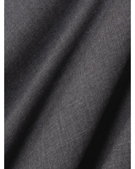Gucci Gray Embroidered Wool Midi Skirt