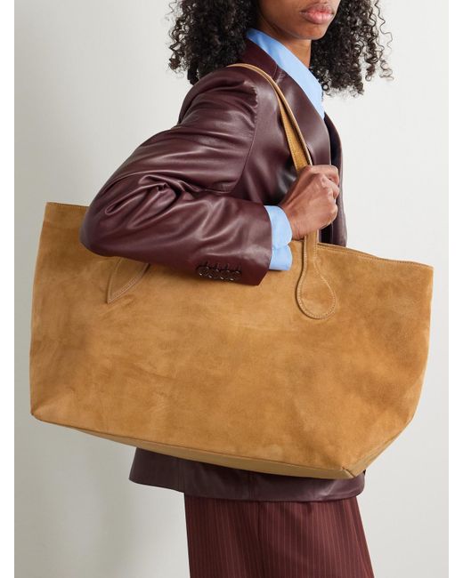 Liffner Natural Mega Sprout Suede Tote
