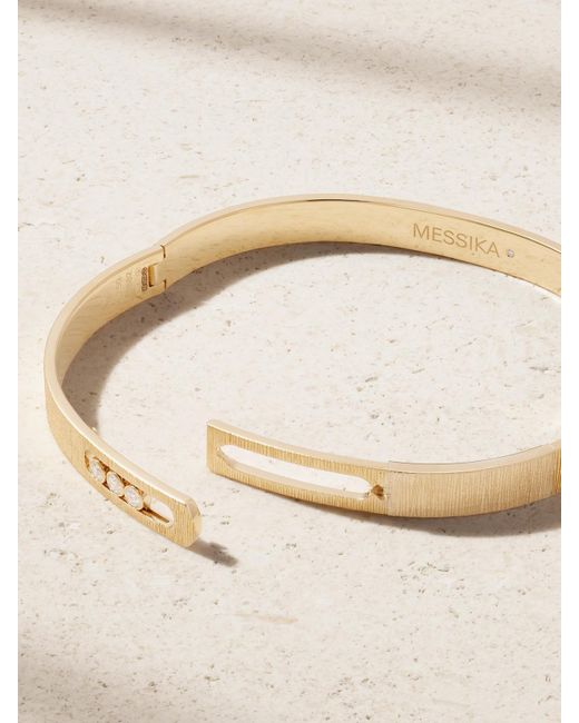 Messika Natural Move Noa Ciselé 14-Karat Diamond Bangle
