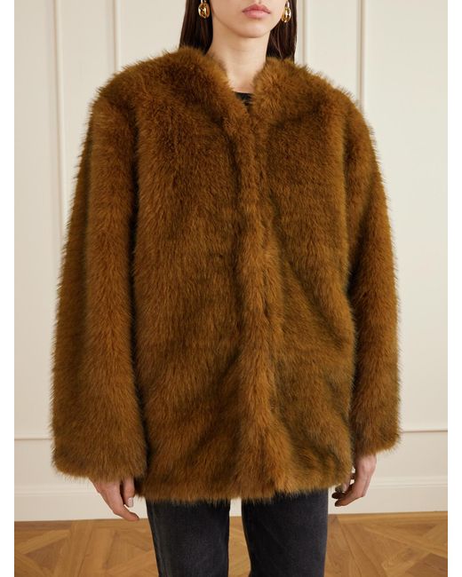 Isabel Marant Brown Aglae Plush Jacket