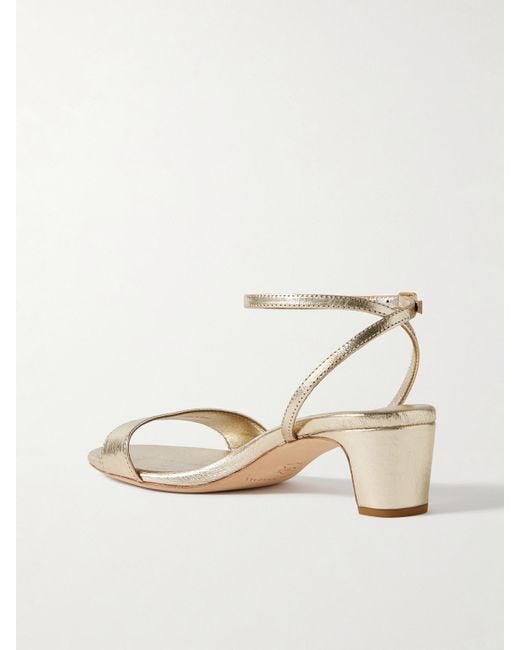 Sandales En Cuir Craquelé Métallisé Alice Loeffler Randall en coloris White
