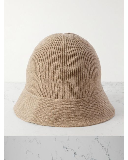 The Row Natural Falken Cotton And Wool-Blend Bucket Hat