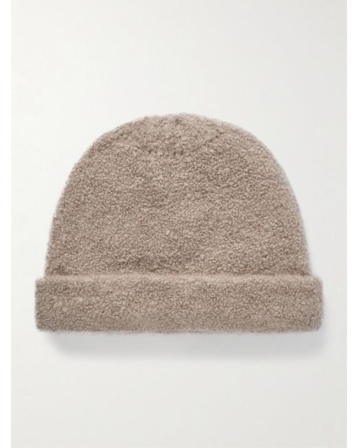 arch4 Natural Blaine Beanie Aus Bouclé Aus Einer Kaschmirmischung