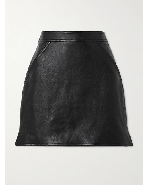 Bally Black Minirock Aus Leder