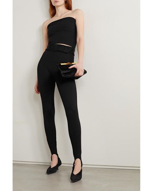 Leset Black Rio Trägerloses Bustier Aus Stretch-Ponte
