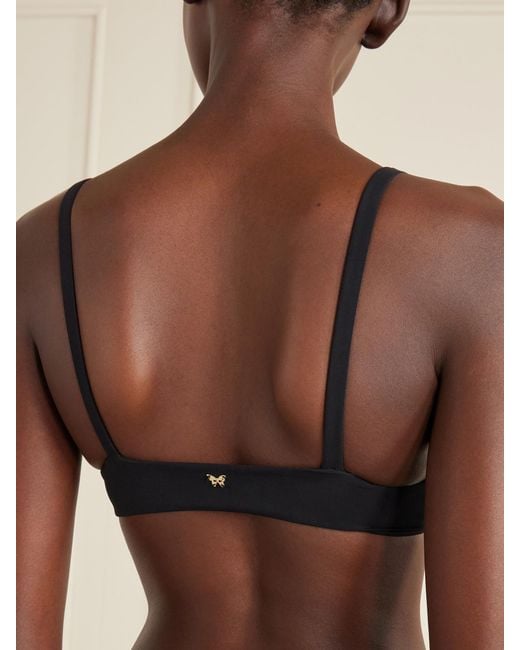 Kiki de Montparnasse Black Echauffe Bikini Top