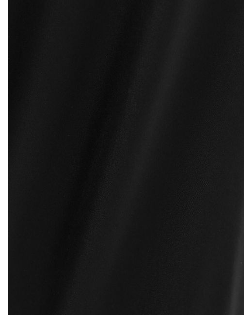 Balenciaga Black Satin Wide-Leg Pants