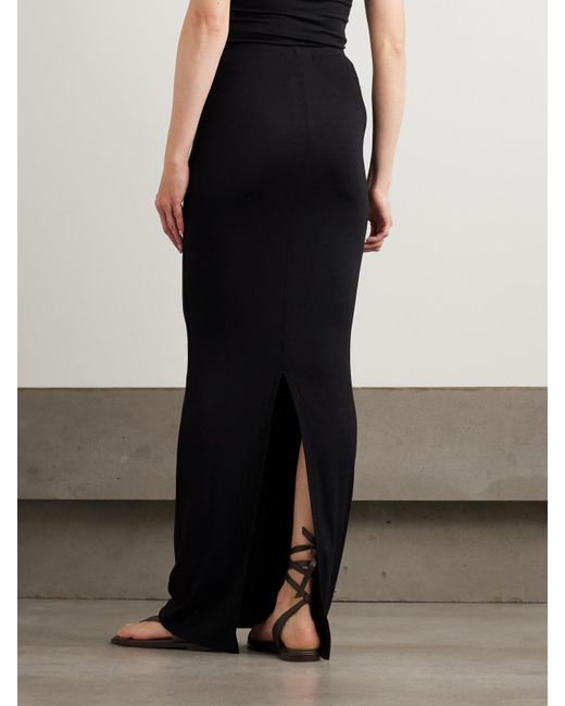 ÉTERNE Black Maxirock Aus Stretch-Jersey