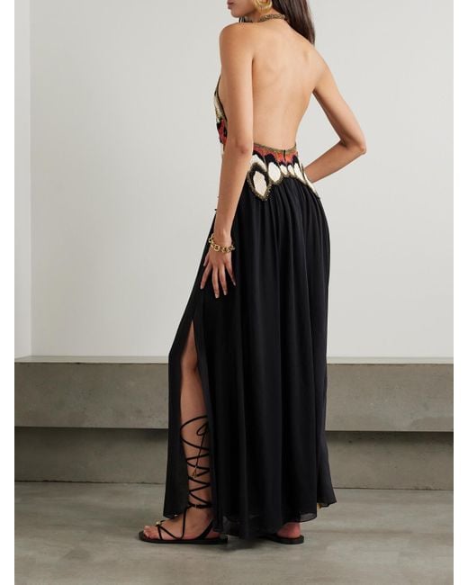 Isabel Marant Alicia Embellished Cutout Embroidered Silk Isabel Marant Alicia Embellished Cutout Embroidered Silk