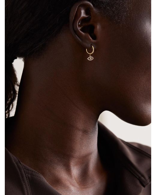 PERSÉE Natural Eye Einzelne Creole Aus 18 Karat Mit Diamanten